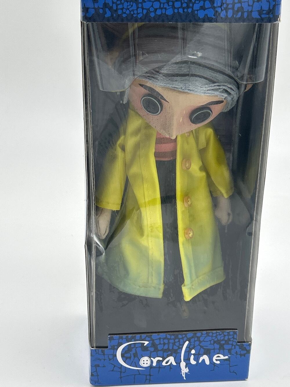 NECA Coraline 10” Fabric Doll Yellow Raincoat Figure 2018 Laika New in Box